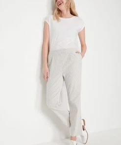 M&Co Cream Stripe Straight Leg Trousers -M&Co Sales Shop unnamed file 1633 scaled