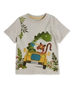 M&Co Grey Animal Truck T-Shirt