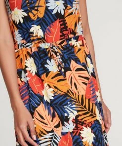 M&Co Orange Desert Print Palm Dress -M&Co Sales Shop unnamed file 1658 scaled