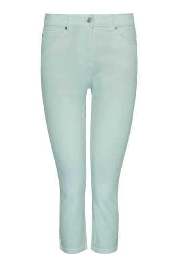 M&Co Green Petite Super Soft Slim Cropped Jeans 8 M&Co Green Petite Super Soft Slim Cropped Jeans - Image 6