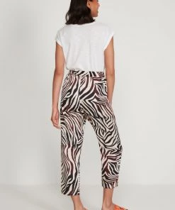 M&Co Brown Zebra Print Satin Trousers -M&Co Sales Shop unnamed file 1673 scaled