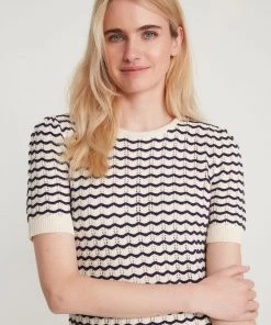 M&Co Cream Crochet Knitted T-Shirt -M&Co Sales Shop unnamed file 1753 scaled