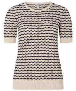 M&Co Cream Crochet Knitted T-Shirt -M&Co Sales Shop unnamed file 1755