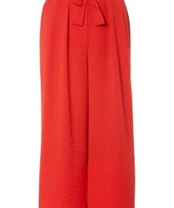 M&Co Red Tie Front Crop Culottes Trousers -M&Co Sales Shop unnamed file 1760 scaled