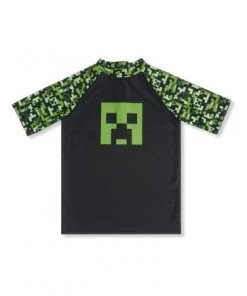 M&Co Black Minecraft Rash Vest -M&Co Sales Shop unnamed file 1764