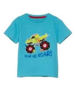 M&Co Blue Short Sleeve Roar Truck T-Shirt -M&Co Sales Shop unnamed file 18