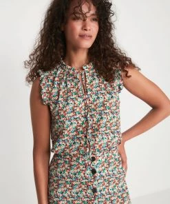 M&Co Petite Orange Ditsy Floral Top -M&Co Sales Shop unnamed file 1805 scaled