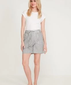 M&Co White Stripe Tie Waist Shorts -M&Co Sales Shop unnamed file 1815 scaled