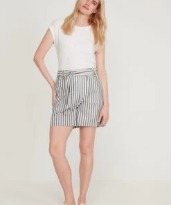 M&Co White Stripe Tie Waist Shorts -M&Co Sales Shop unnamed file 1816 scaled