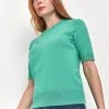 M&Co Green Short Sleeve Scalloped Detail Top -M&Co Sales Shop unnamed file 1826 scaled