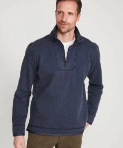 M&Co Blue Half Zip Sweatshirt -M&Co Sales Shop unnamed file 1843 scaled