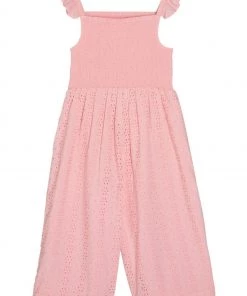 M&Co Pink Broiderie Jumpsuit