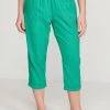 M&Co Green Petite Cropped Linen Trousers -M&Co Sales Shop unnamed file 1863 scaled