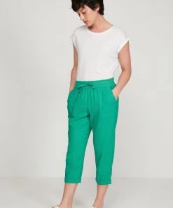 M&Co Green Petite Cropped Linen Trousers -M&Co Sales Shop unnamed file 1866 scaled