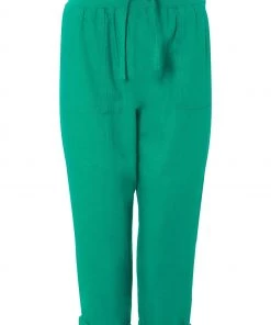 M&Co Green Petite Cropped Linen Trousers -M&Co Sales Shop unnamed file 1867 scaled