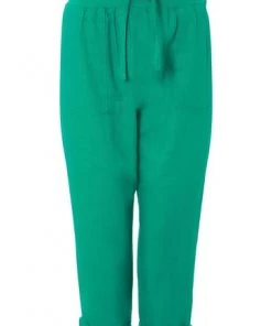 M&Co Green Petite Cropped Linen Trousers -M&Co Sales Shop unnamed file 1868
