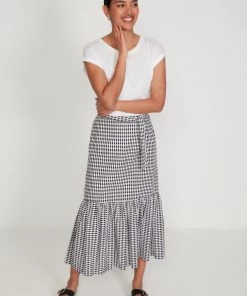 M&Co Black Gingham Tiered Midi Skirt -M&Co Sales Shop unnamed file 1871 scaled