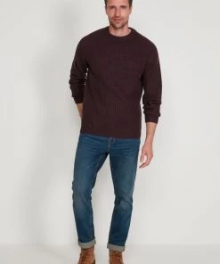 M&Co Fisherman Crew Neck Jumper