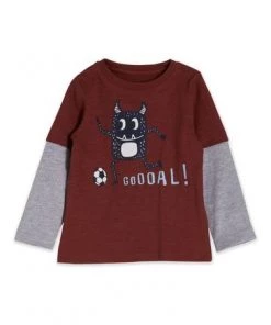 M&Co Red Monster Goal Long Sleeve T-Shirt -M&Co Sales Shop unnamed file 189