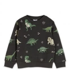 M&Co Grey Dino Crew Sweatshirt