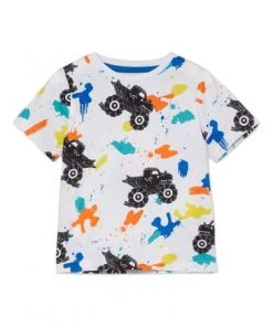 M&Co White Truck Splatter T-Shirt -M&Co Sales Shop unnamed file 196
