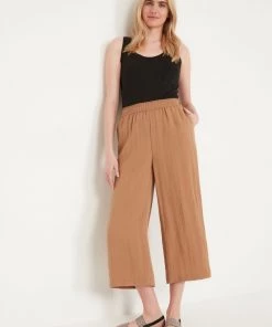 M&Co Brown Crinkle Culotte Trousers -M&Co Sales Shop unnamed file 1969 scaled