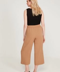 M&Co Brown Crinkle Culotte Trousers -M&Co Sales Shop unnamed file 1970 scaled