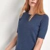 M&Co Blue Short Sleeve Scalloped Detail Top -M&Co Sales Shop unnamed file 1978 scaled
