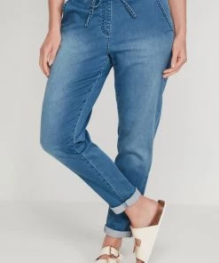 M&Co Blue Denim Joggers