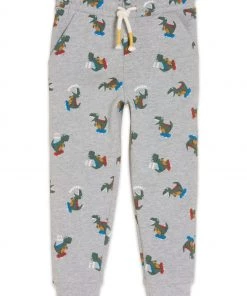 M&Co Grey Dinosaur Skateboard Joggers