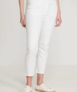 M&Co White Slim Leg Boyfriend Jeans