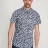 M&Co Blue Fan Print Shirt -M&Co Sales Shop unnamed file 2029 scaled