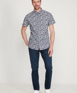 M&Co Blue Fan Print Shirt -M&Co Sales Shop unnamed file 2031 scaled