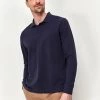 M&Co Blue Long Sleeve Polo Top -M&Co Sales Shop unnamed file 2041 scaled