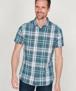 M&Co Teal Check Shirt