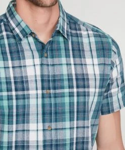 M&Co Teal Check Shirt -M&Co Sales Shop unnamed file 2061 scaled