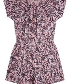 M&Co Girls Pink Zebra Playsuit -M&Co Sales Shop unnamed file 2067
