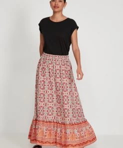 M&Co Pink Tile Print Midi Skirt -M&Co Sales Shop unnamed file 2111 scaled