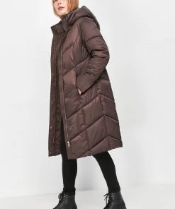 M&Co Brown Padded Duvet Coat
