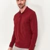 M&Co Red Long Sleeve Polo Top -M&Co Sales Shop unnamed file 2151 scaled