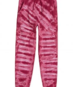 M&Co Red Tie Dye Joggers