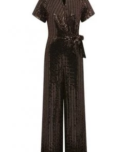M&Co Bronze Tie Waist Jumpsuit -M&Co Sales Shop unnamed file 2171