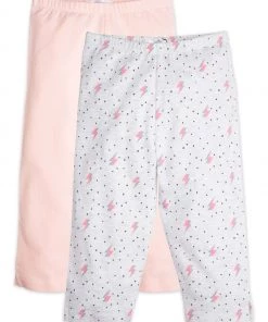 M&Co Grey & Pink Leggings 2 Pack