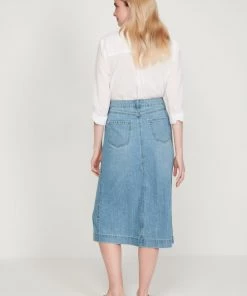 M&Co Blue Denim Button Through Midi Skirt -M&Co Sales Shop unnamed file 2190 scaled