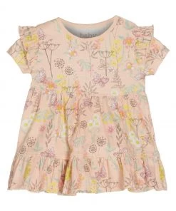 M&Co Pink Floral Jersey Dress