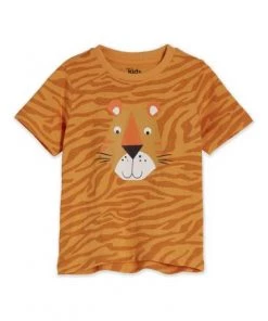M&Co Orange Tiger Face T-Shirt -M&Co Sales Shop unnamed file 222
