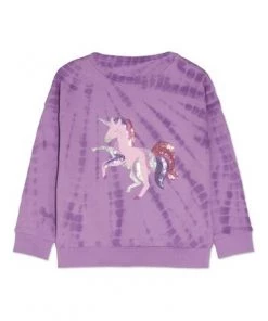 M&Co Purple Tye Dye Unicorn Sweat Top -M&Co Sales Shop unnamed file 2228