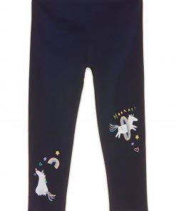 M&Co Blue Unicorn Print Leggings