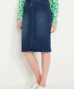 M&Co Blue Lift And Shape Midi Skirt -M&Co Sales Shop unnamed file 2258 scaled