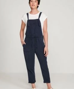 M&Co Petite Blue Tencel Dungarees -M&Co Sales Shop unnamed file 2264